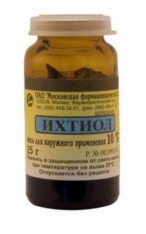 Ихтиоловая мазь 10% , 25 г Ихтиоловая мазь 10% , 25 г