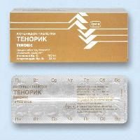 Тенорик таб. п/о плён. 100 мг+25 мг №28 Тенорик таб. п/о плён. 100 мг+25 мг №28