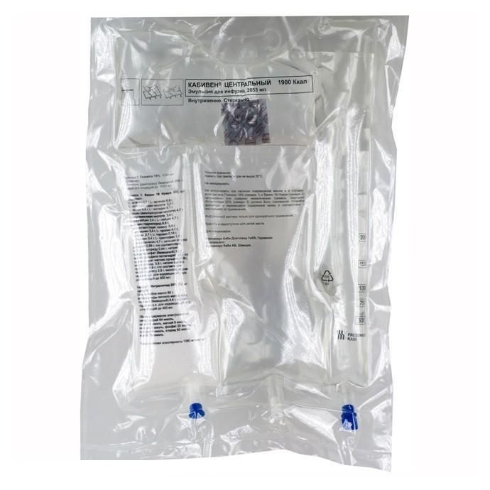 Кабивен центральный контейнер 2053 мл, 4 шт.