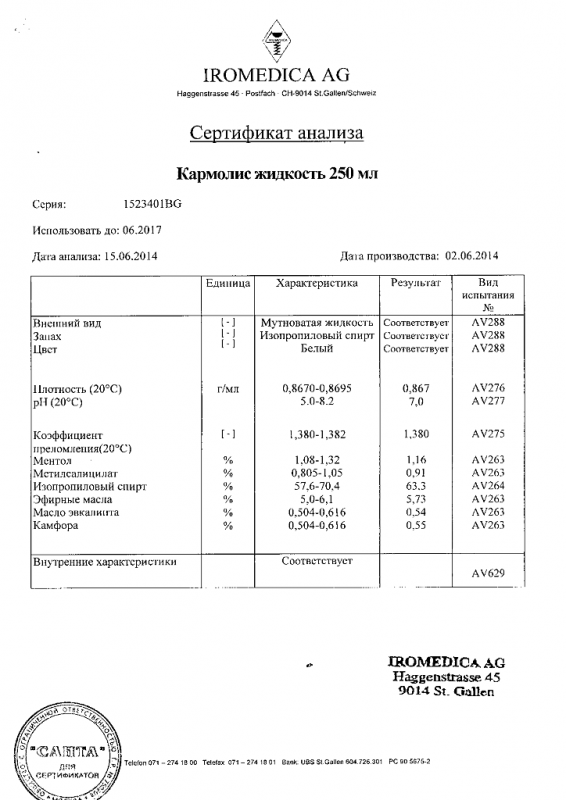 Кармолис жидкость для наружного применения 250 мл