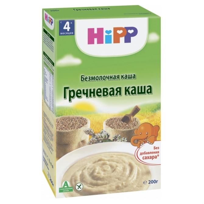 Каша Hipp гречневая 4 мес. 200г упак.