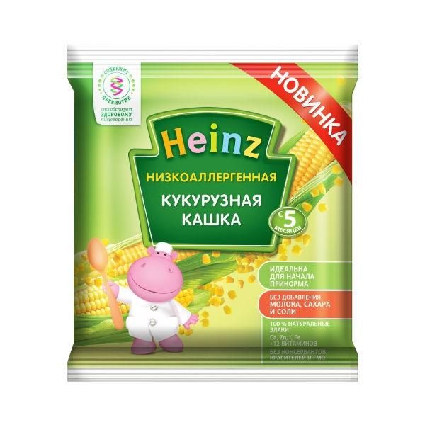 Кашка Heinz низкоаллергенная кукурузная 5мес. саше 20г упак.