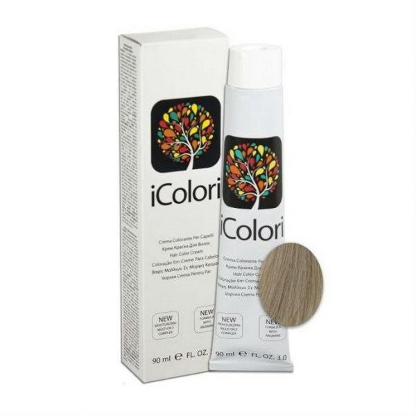 KayPro Крем-краска iColori тон 9.1 пепельный очень светлый блондин 90 мл