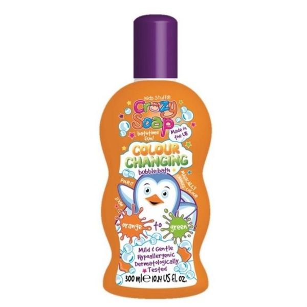 Kids stuff Волшебная пена для ванны, меняющая цвет (из оранжевого в зеленый) 300 мл