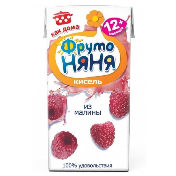Кисель ФрутоНяНя из малины 12 мес. 200мл тетрапак упак.
