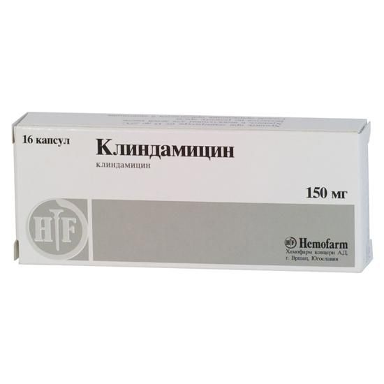 Клиндамицин капсулы 150 мг, 16 шт. Клиндамицин капсулы 150 мг, 16 шт.