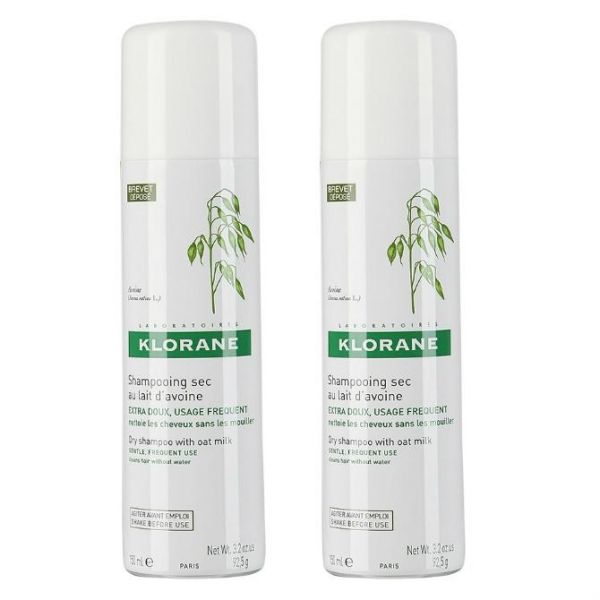 Klorane сухой шампунь-спрей с молочком овса 150 мл 2 шт.
