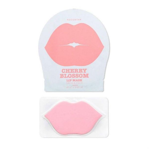 Kocostar Патчи для губ гидрогелевые Цветущая вишня Cherry Blossom Lip Mask 1 шт