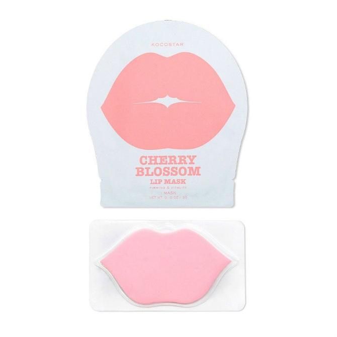 Kocostar Патчи для губ гидрогелевые Цветущая вишня Cherry Blossom Lip Mask 1 шт