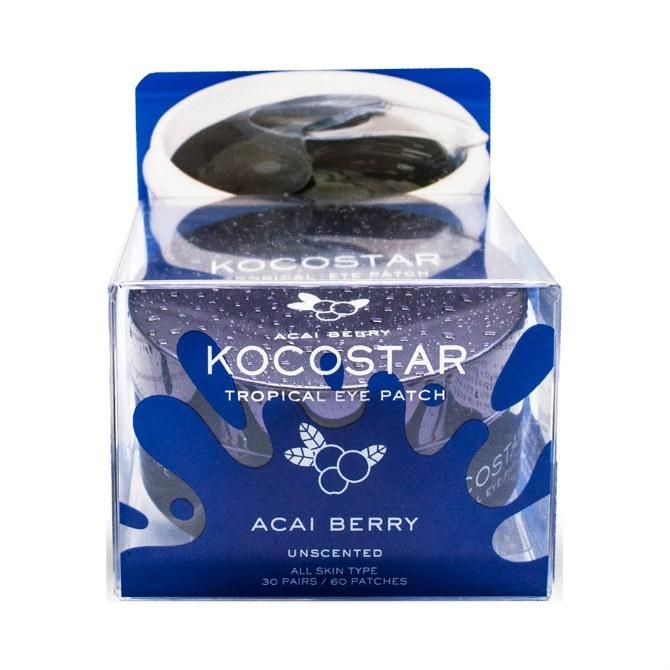 Kocostar Патчи гидрогелевые для глаз Тропические фрукты Ягоды Асаи Eye Patch Acai Berry 30пар/60шт.