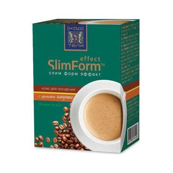 Кофе Слим Форм Эффект капучино 2,5 г саше 10 шт. Кофе Слим Форм Эффект капучино 2,5 г саше 10 шт.