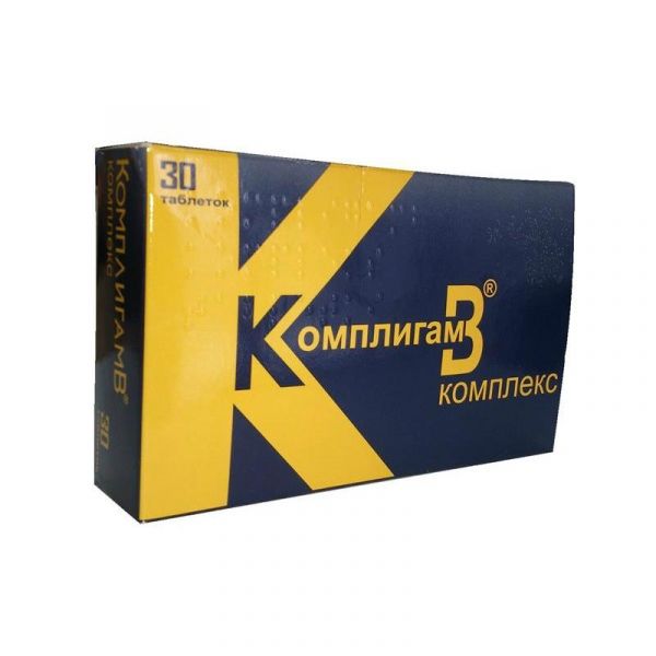 Комплигам В Комплекс таблетки, 30 шт. Комплигам В Комплекс таблетки, 30 шт.