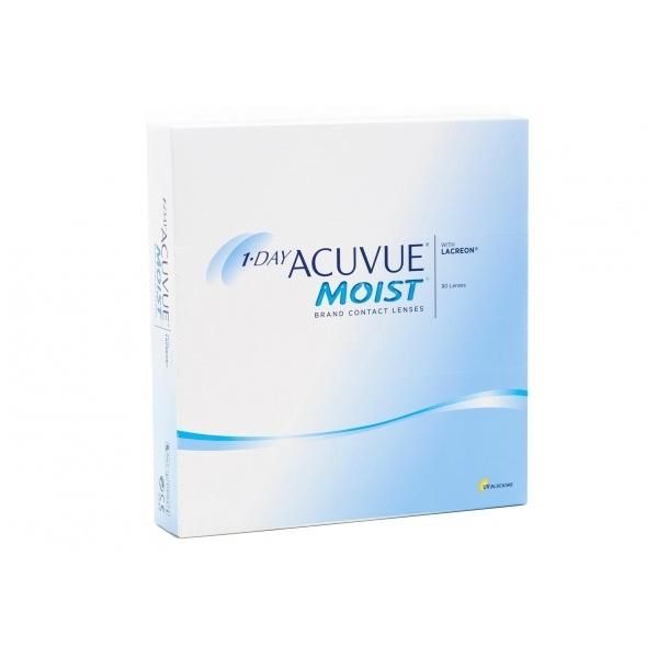 Контактные линзы 1-Day Acuvue Moist -6.50/9.0/14.2 90шт.