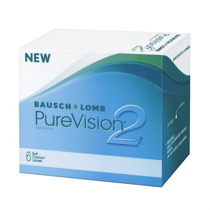 Контактные линзы Bausch + Lomb PureVision2 6 шт / -0.25/8.6/14.0 уп.