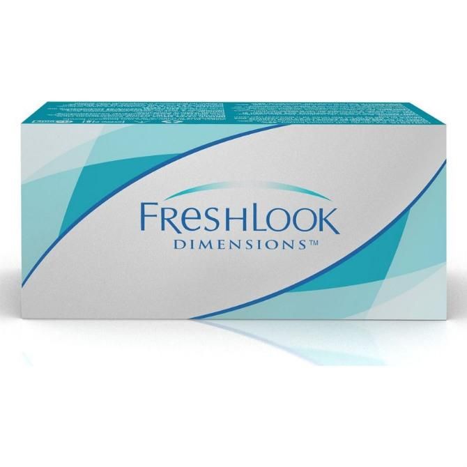 Контактные линзы цветные FreshLook Dimensions 6 шт / -1.00/8.6/14.5/Caribbean Aqu уп.