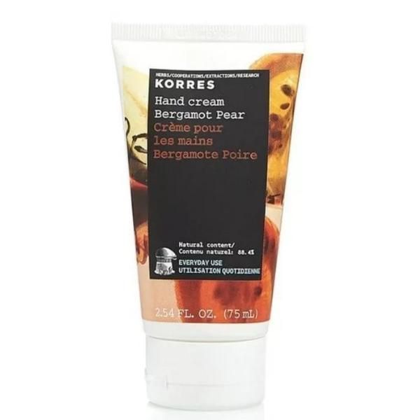 Korres Крем для рук бергамот груша увлажняющий 75 мл