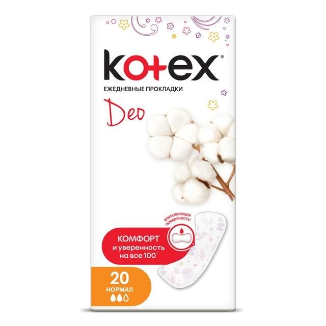 Kotex Normal Deo прокладки ежедневные 20 шт.