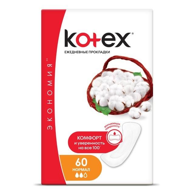 Kotex Normal прокладки ежедневные 60 шт.