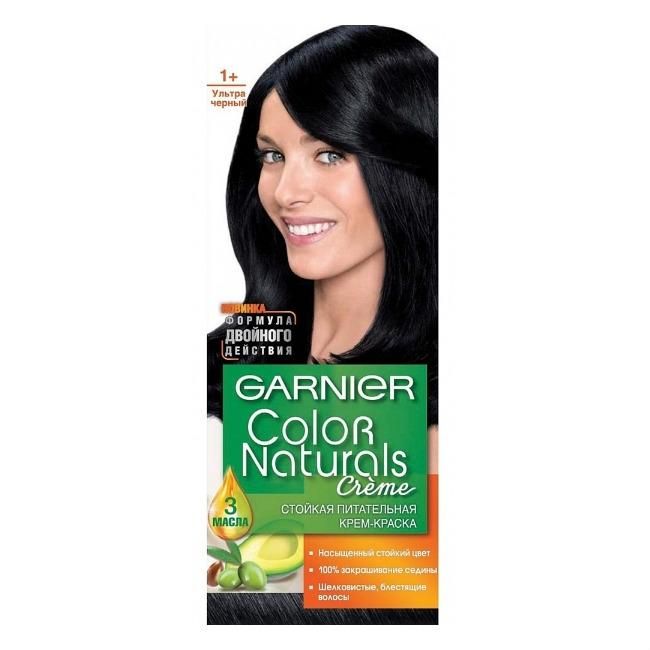 Краска для волос Гарньер Color Naturals 1+ Ультра черный 1 шт.