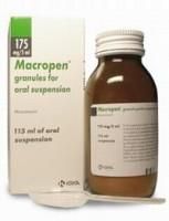 Макропен гран д/сусп внутр 175мг/5мл 115мл