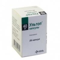 Ультоп капсулы 40 мг, 28 шт. Ультоп капсулы 40 мг, 28 шт.