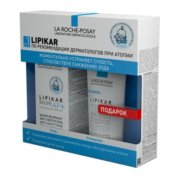 La Roche-Posay Lipikar набор Baume АР+ бальзам 75мл+Syndet АР+ крем-гель очищающий 100 мл) 1 уп.