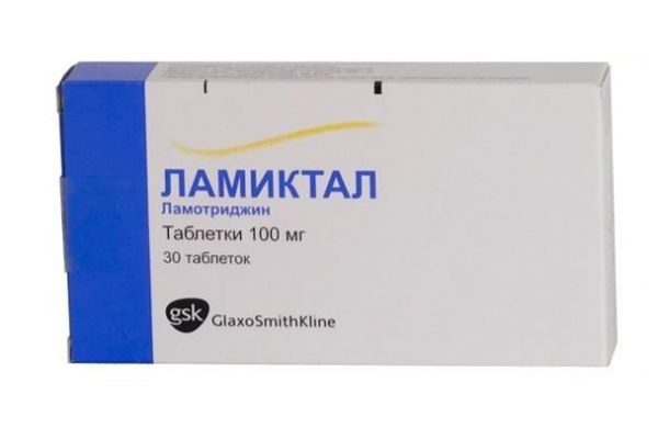 Ламиктал таблетки 100 мг, 30 шт.