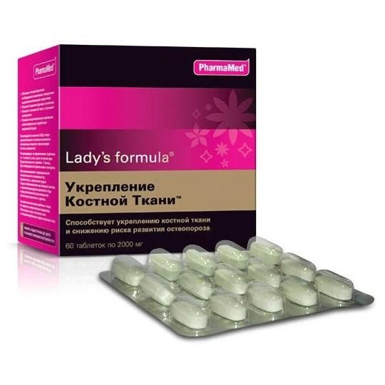 Леди-с формула "для укрепления костной ткани" таб. по 2,0г №60