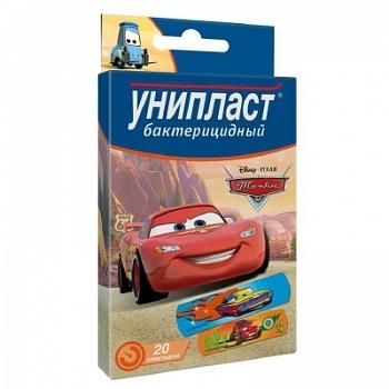Лейкопластырь Унипласт бактерицидный детский Тачки набор 20 шт.