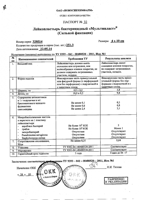 Лейкопластырь Верофарм бактерицидный 4х10 см