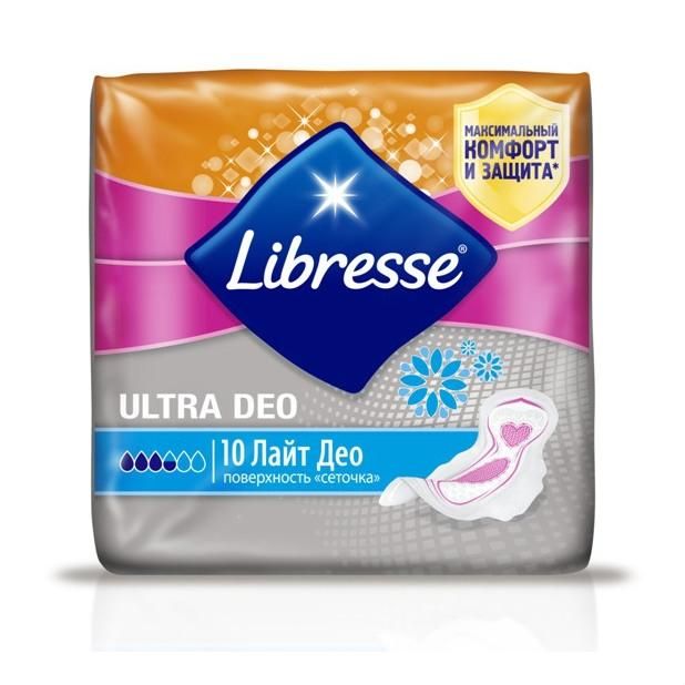 Libresse Ultra Light Deo прокладки с поверхностью сеточка 10 шт.