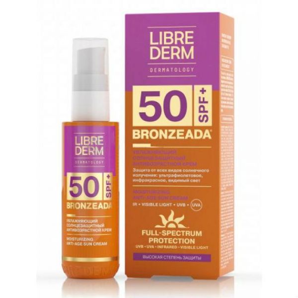 Либридерм Бронзиада Солнцезащитный крем увлажняющий Anti-Age SPF50 50 мл