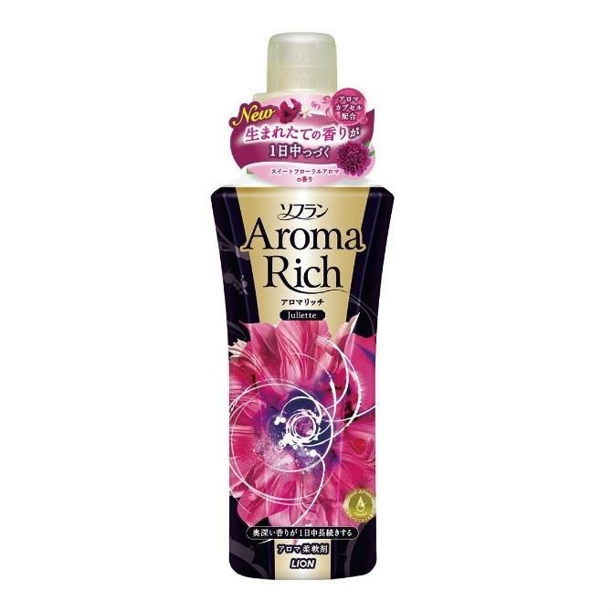 Lion Кондиционер для белья Soflan Aroma Rich Juliette с ароматом натур масел дозатор 550мл