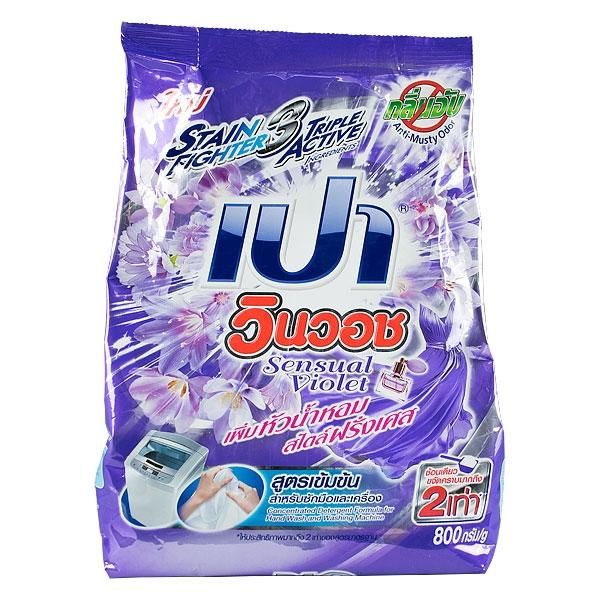 Lion Thailand Pao Win Wash Sensual Violet порошок стиральный для всех типов стиральных машин 800 г