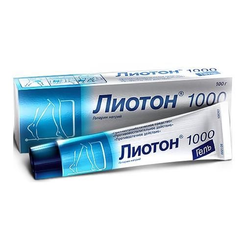 Лиотон 1000 гель 1000 ед/г, 100 г