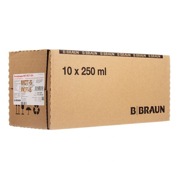 Липофундин МСТ/ЛСТ 10% эмульсия для инфузий 10% флаконы 250 мл 10 шт.