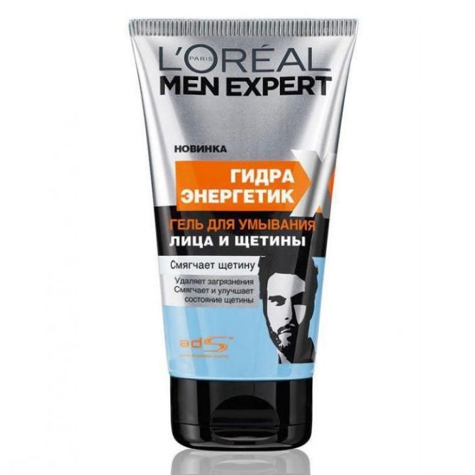 Loreal Гель для умывания Men Expert для лица и щетины 150мл