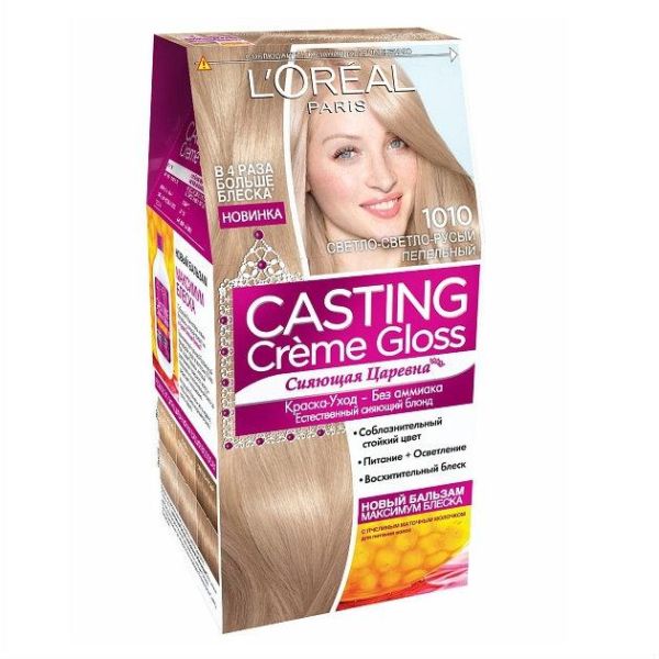Loreal Краска для волос Casting Creme Gloss 10.10 Cветло-светло русый пепельный
