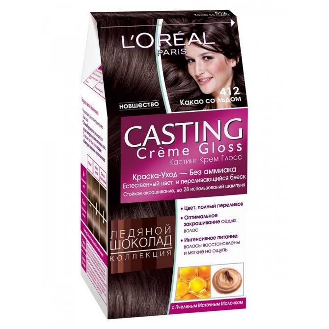 Loreal Краска для волос Casting Creme Gloss 412 Какао со льдом