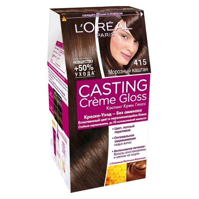 Loreal Краска для волос Casting Creme Gloss 415 Морозный каштан