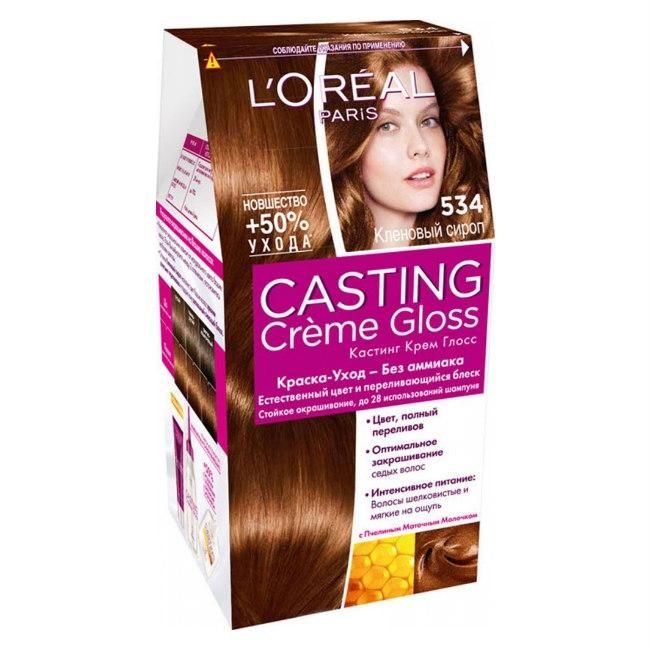 Loreal Краска для волос Casting Creme Gloss 5.34 Кленовый сироп