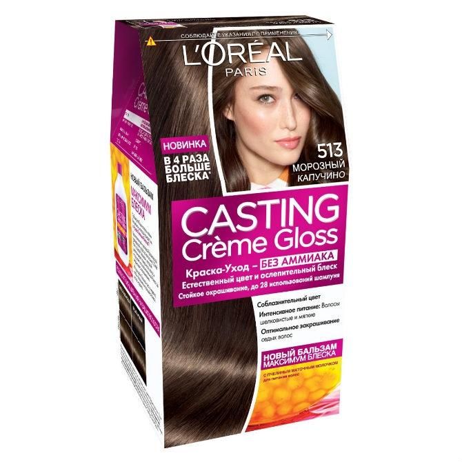 Loreal Краска для волос Casting Creme Gloss 513 Мороз капучино