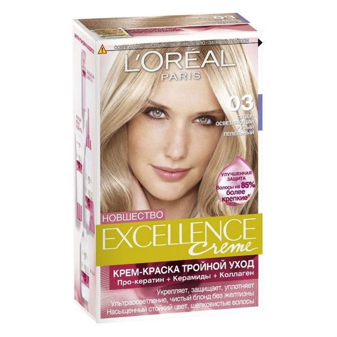 Loreal Краска для волос Excellence 03 Светло-светло-русый пепельный