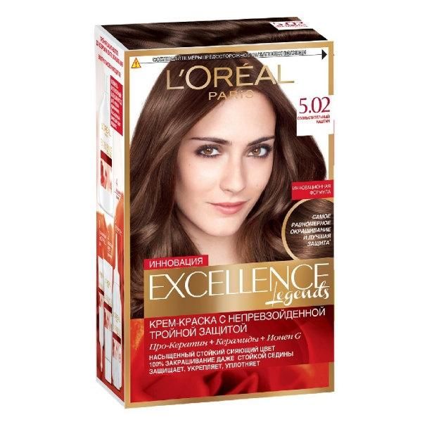 Loreal Краска для волос Excellence 5.02 Обольстительный каштан