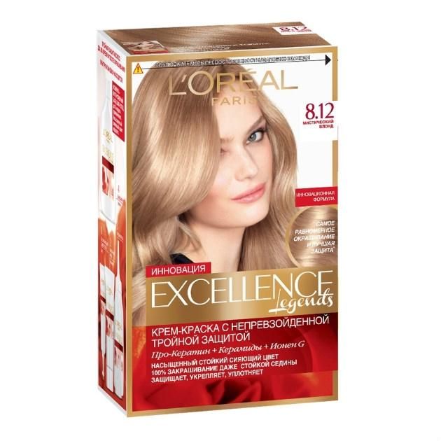 Loreal Краска для волос Excellence 8.12 Мистический блонд