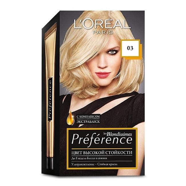 Loreal Краска для волос Preference 03 Светло-светло русый пепельный