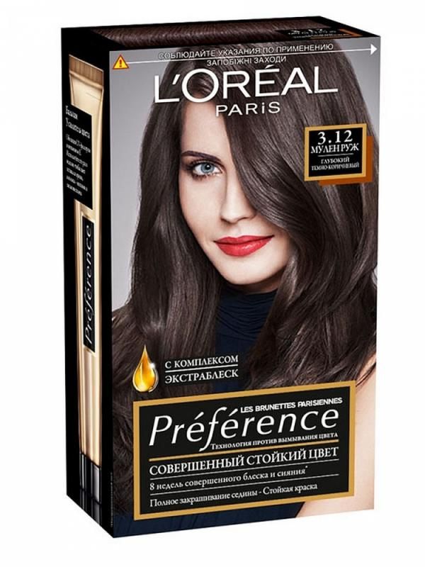 Loreal Краска для волос Preference 3.12 Мулен Руж с комплексом экстраблеск