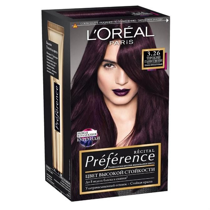 Loreal Краска для волос Preference 3.26 Терпкий глинтв