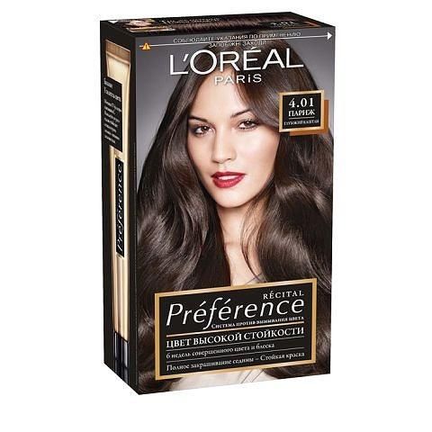 Loreal Краска для волос Preference 4.01 Париж глубокий каштановый