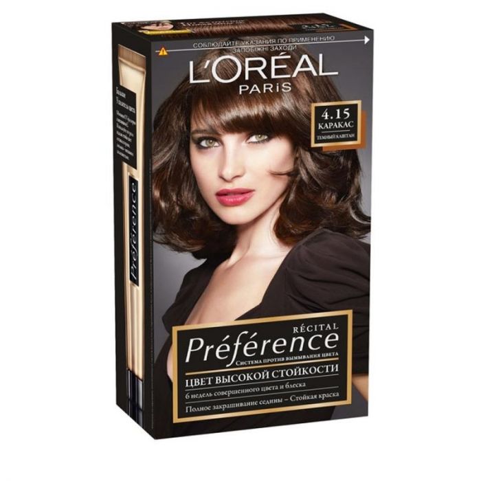 Loreal Краска для волос Preference 4.15 Каракас глубокий каштан